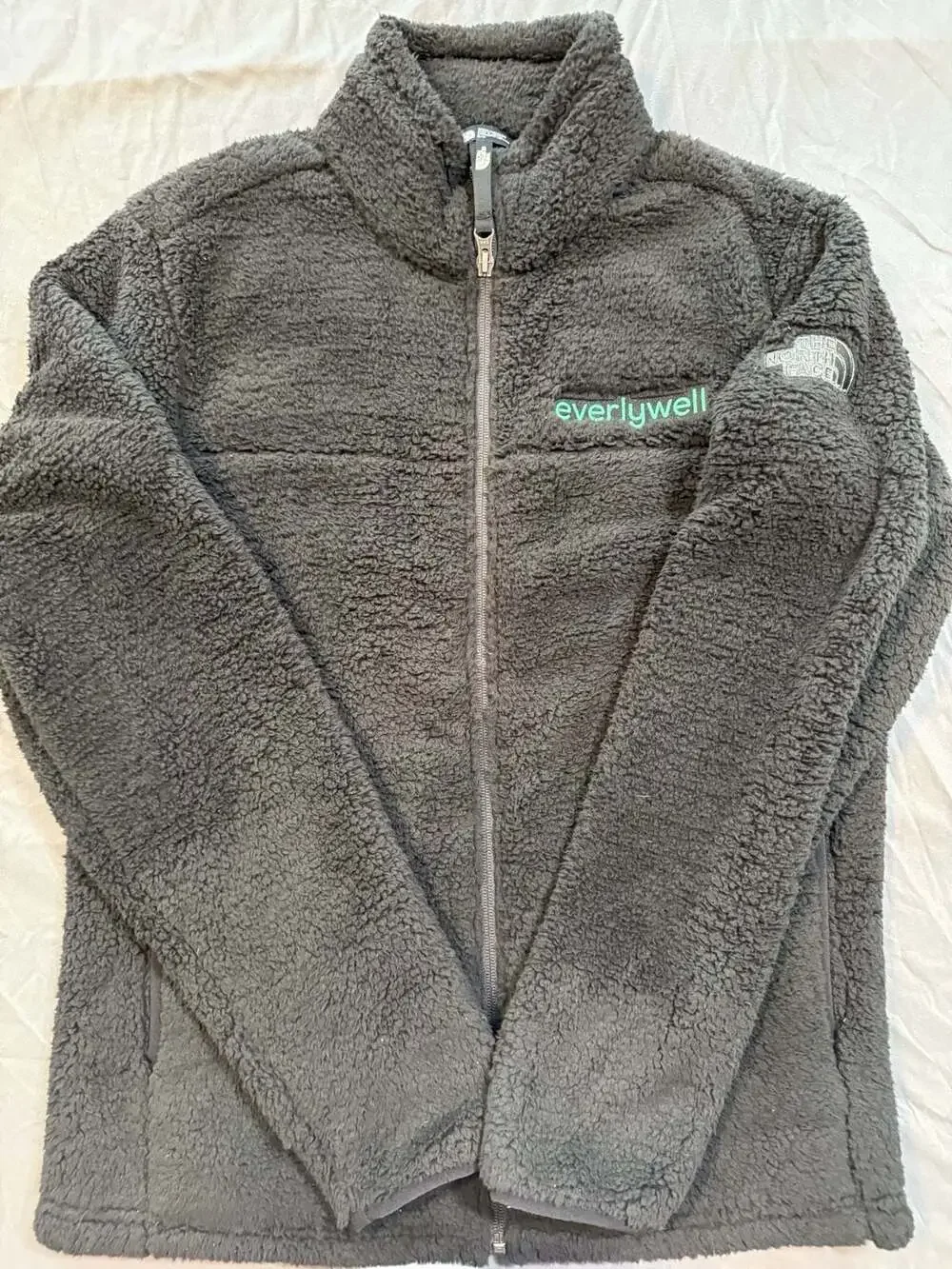 The North Face Full-Zip Sherpa Fleece Jacket with Everlywell Logo Embroidery